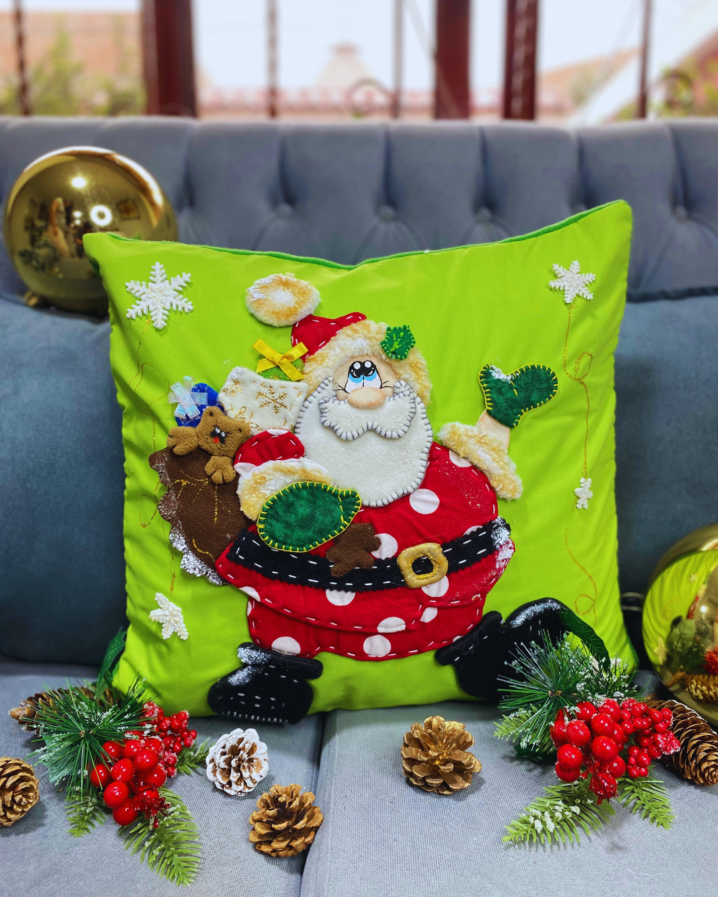Funda de cojin Santa Claus