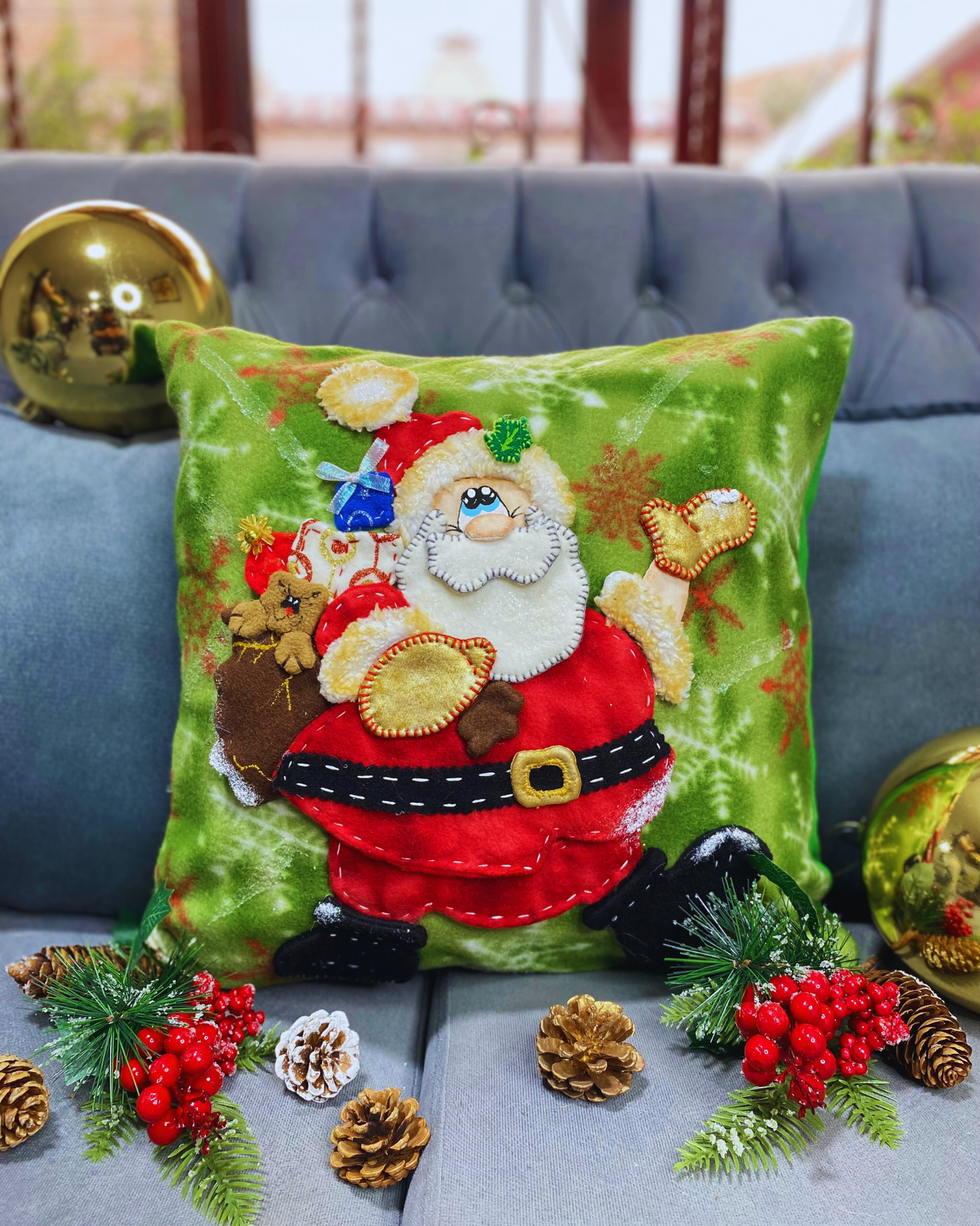 Funda de cojin Santa Claus