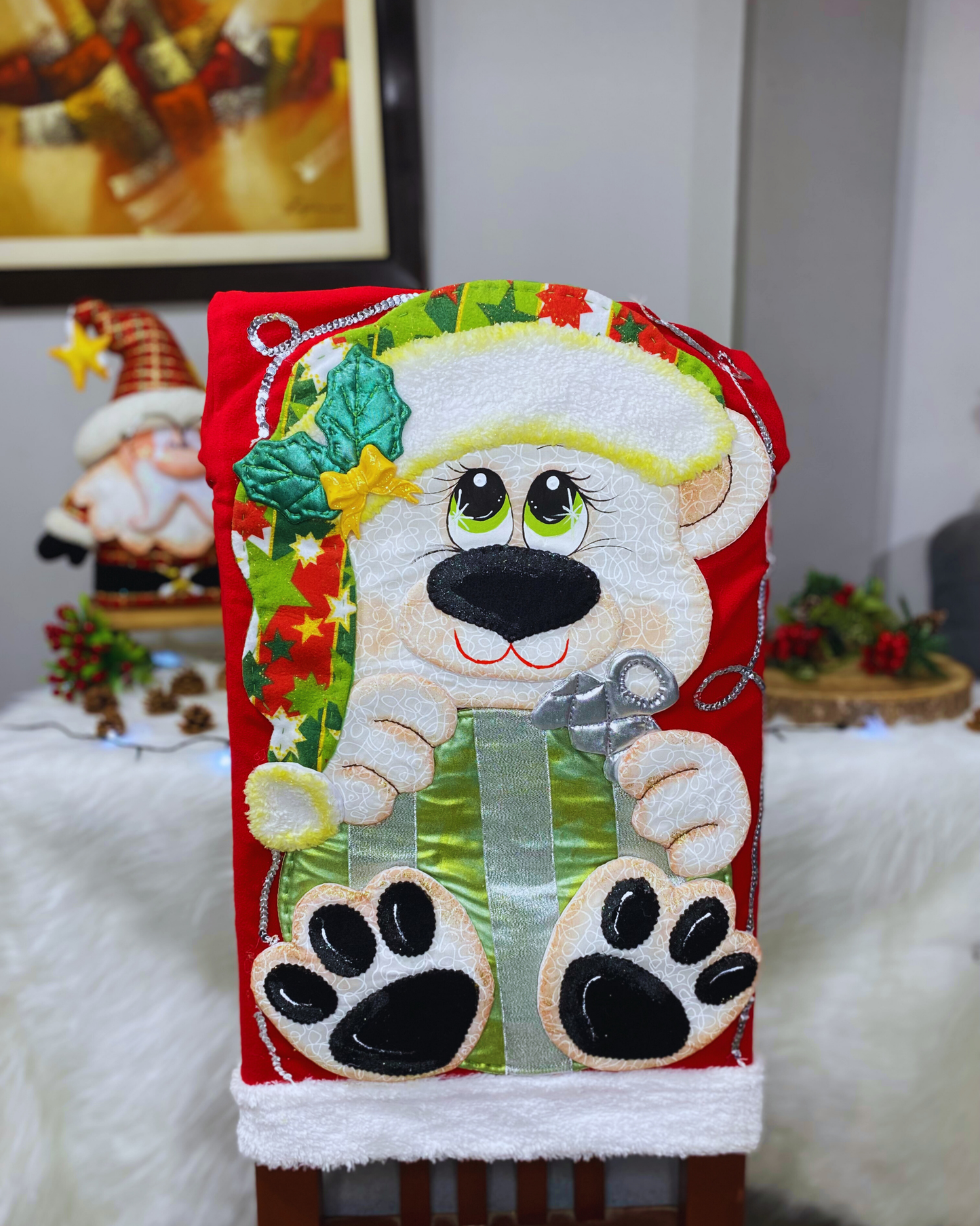 Forro de silla oso polar