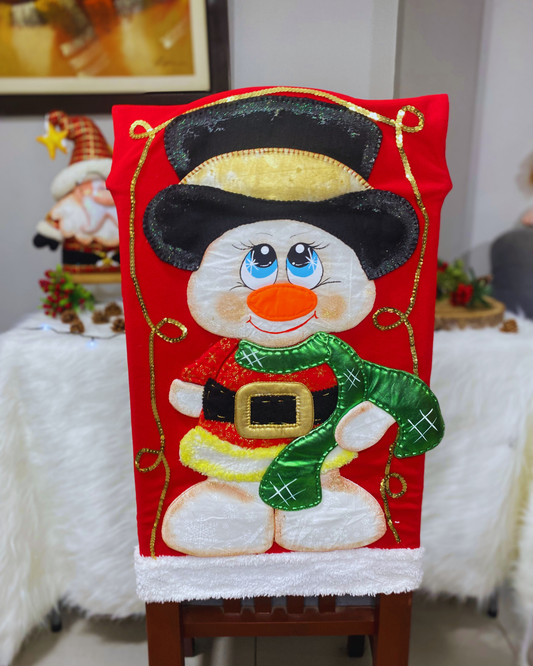 Forro de silla hombre de nieve