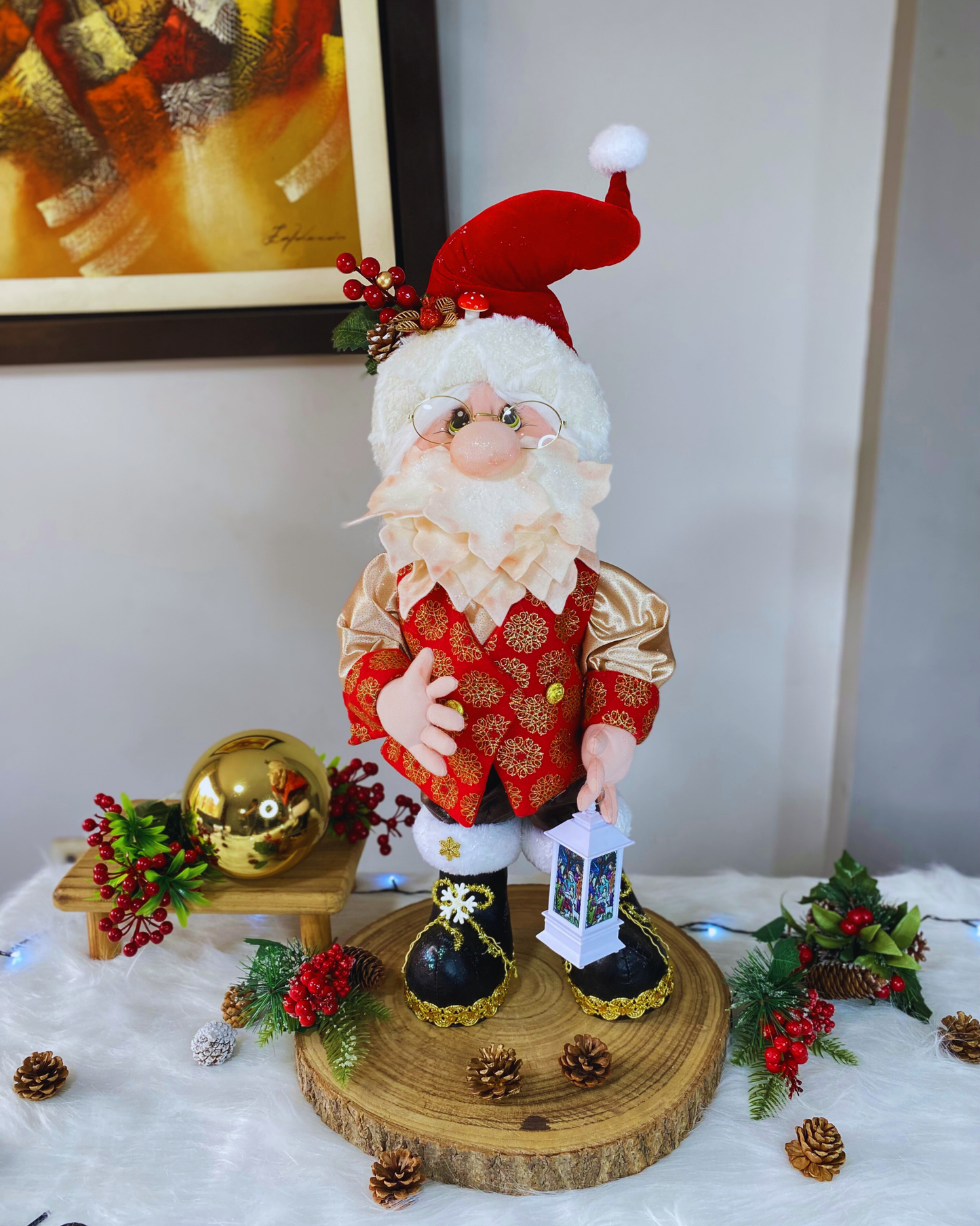 Don noel con farol