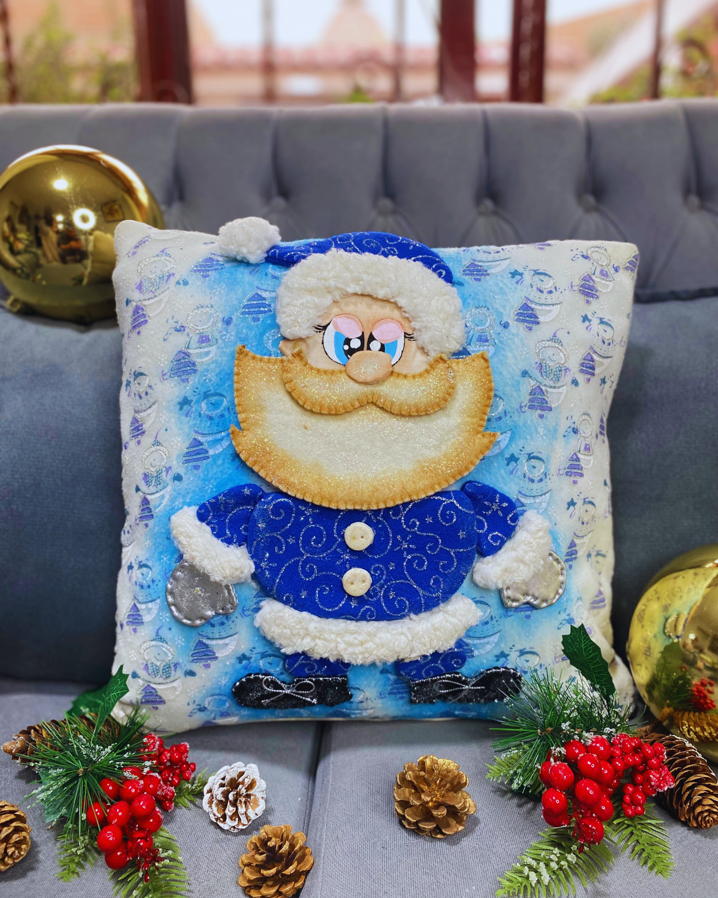 Funda de cojin Santa Claus Dormilon