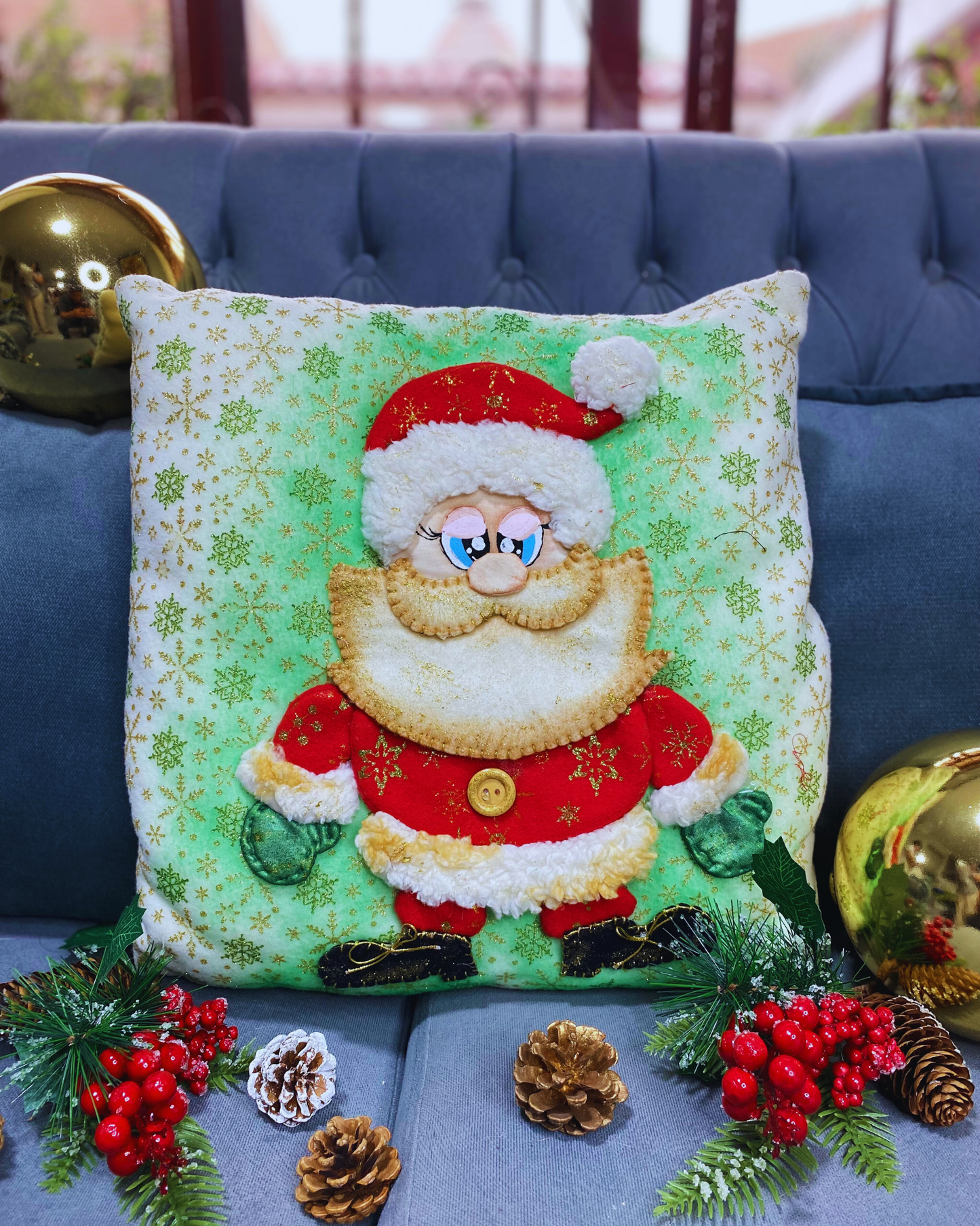 Funda de cojin Santa Claus Dormilon