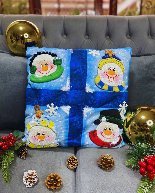 Funda cojin 4 hombre de nieve