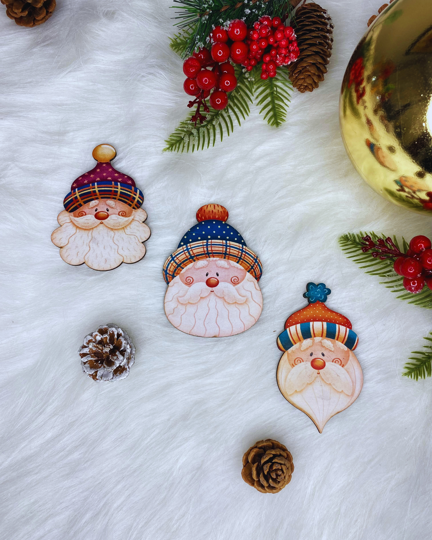Imanes de trupan navideños