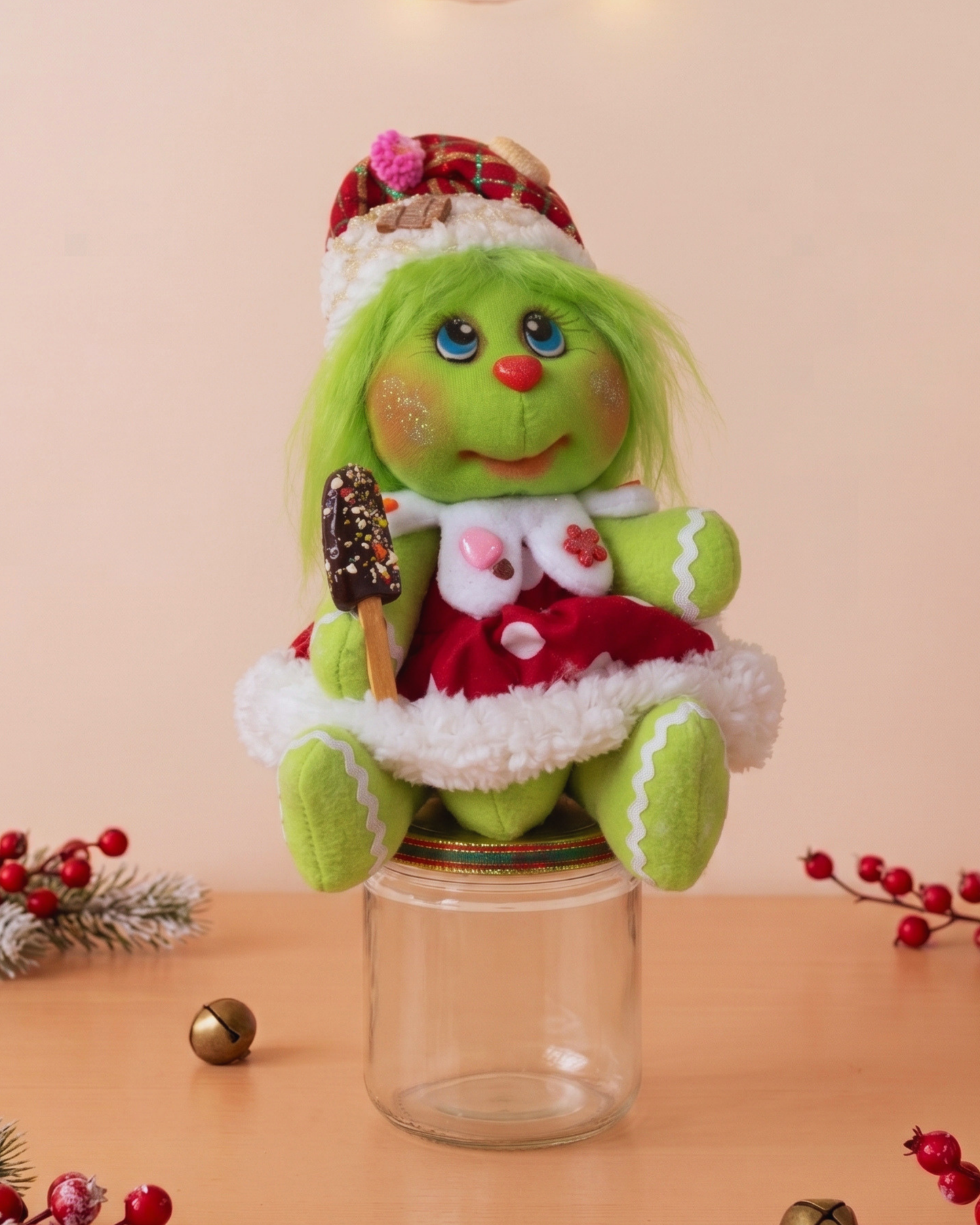 Dama Grinch Bombonera