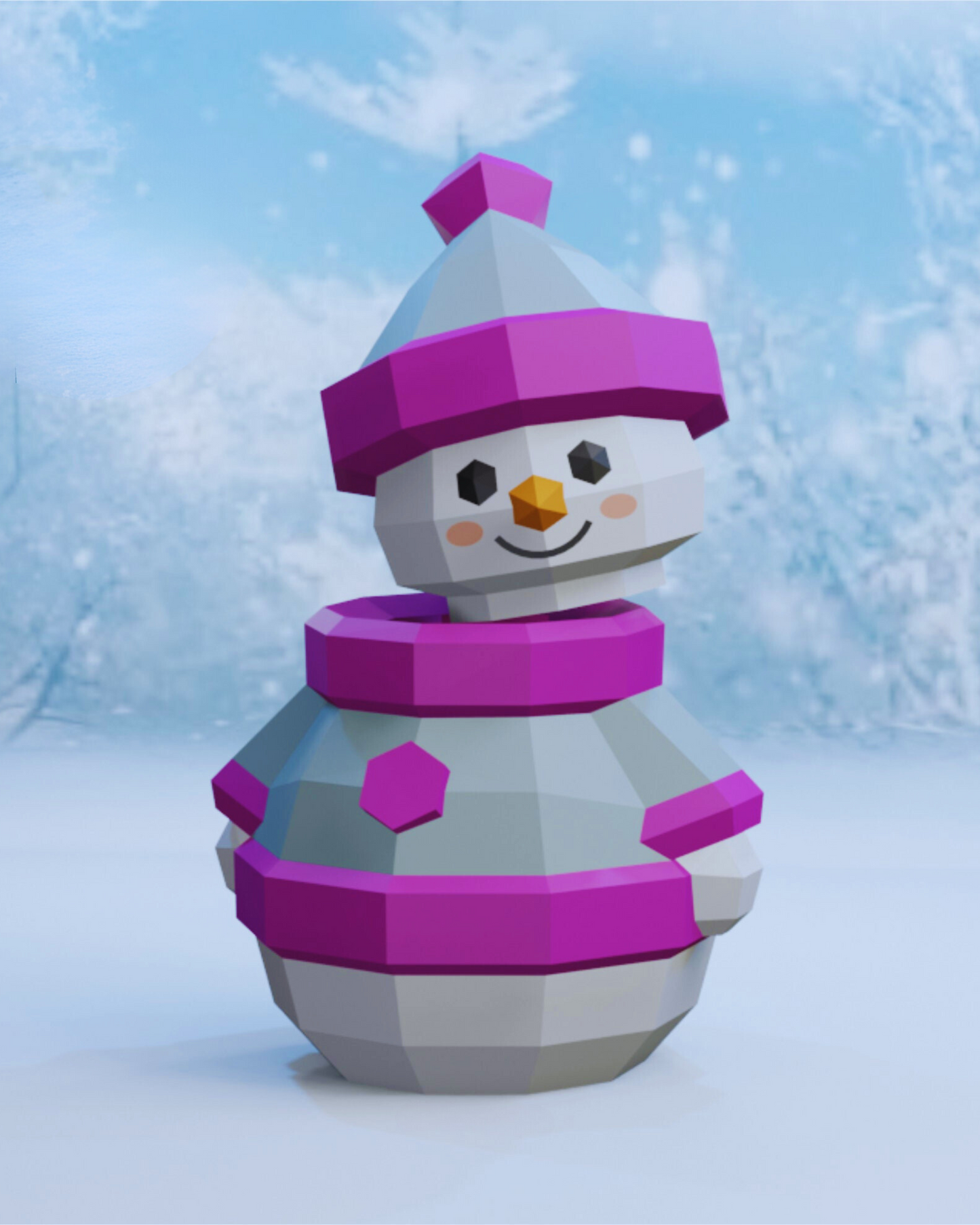 Bombonera Hombre de Nieve