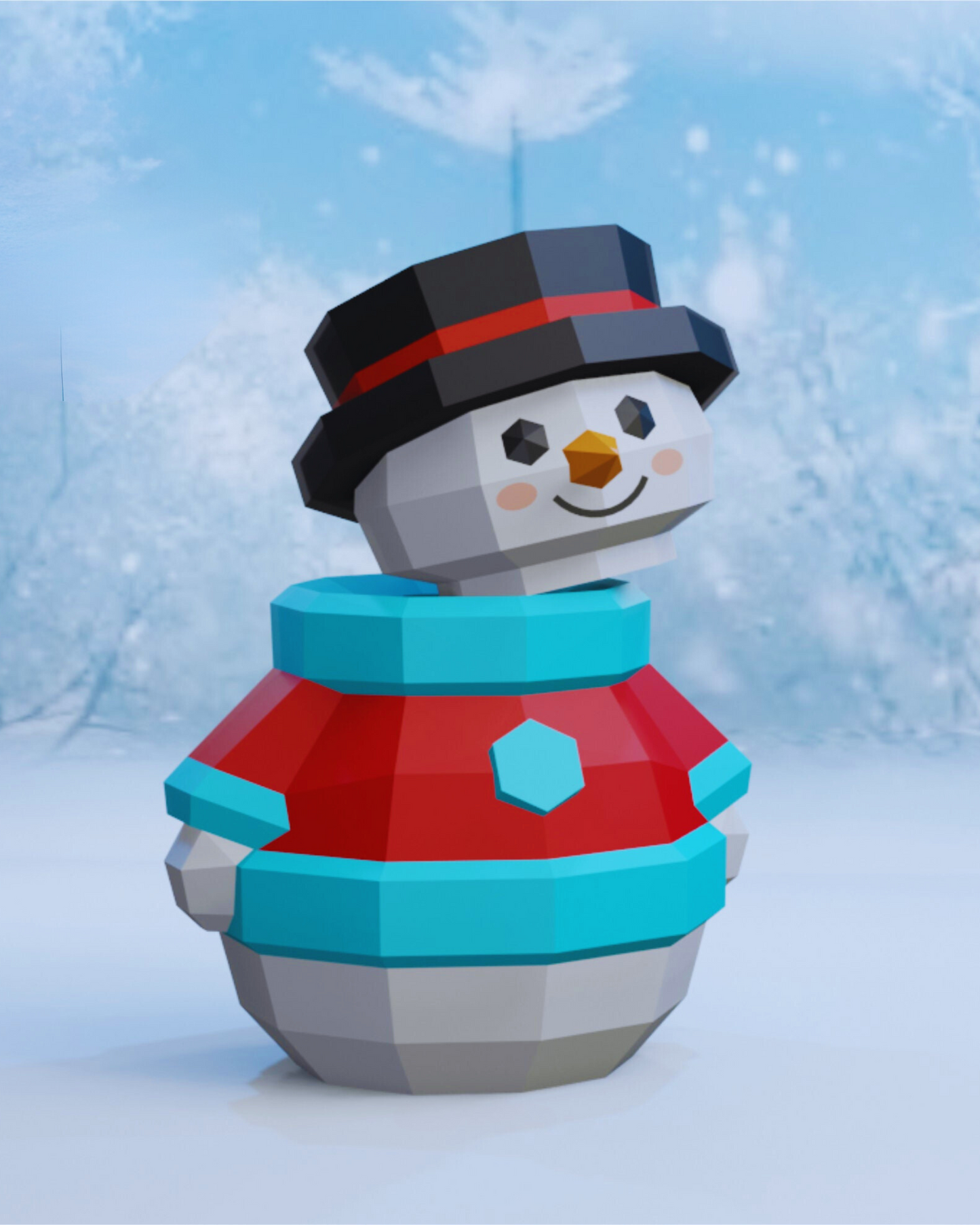 Bombonera Hombre de Nieve