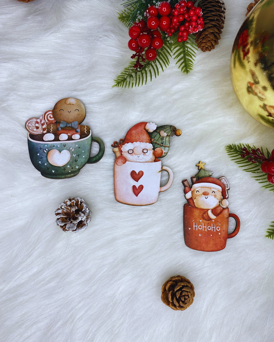 Imanes de trupan navideños