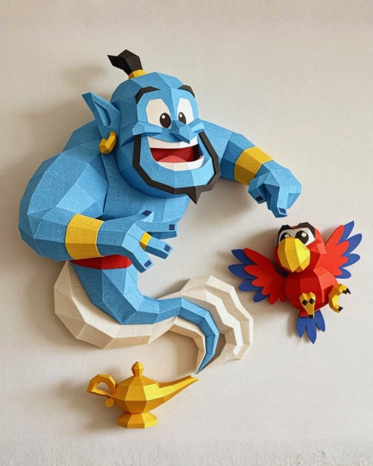 Genio de la lampara y Iago