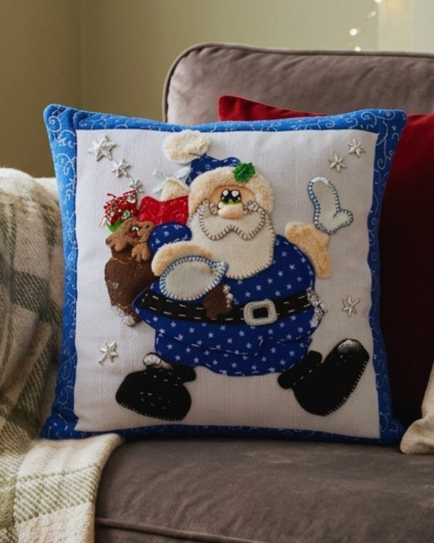 Funda de Santa Claus azul